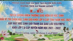 LỄ TUYÊN DƯƠNG KHEN THƯỞNG GIÁO VIÊN VÀ HỌC SINH ĐẠT GIẢI KỲ THI CHỌN HSG KHỐI LỚP 9 CẤP TỈNH; GẶP MẶT HỌC SINH GIỎI THAM GIA GIAO LƯU VIOLYMPIC KHỐI 7,8 CẤP HUYỆN NĂM HỌC 2021 – 2022.