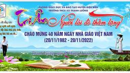 TRI ÂN “NGƯỜI LÁI ĐÒ THẦM LẶNG” KỶ NIỆM 40 NĂM NGÀY NHÀ GIÁO VIỆT NAM (20/11/1982 – 20/11/2022)